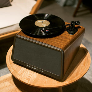 HYM Seed – All in one Turntable System with Bluetooth - Walnut