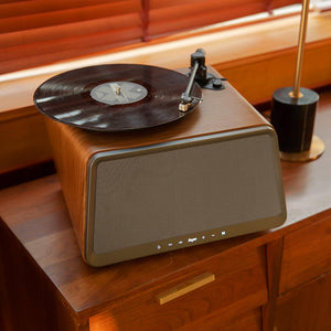 HYM Seed – All in one Turntable System with Bluetooth - Walnut