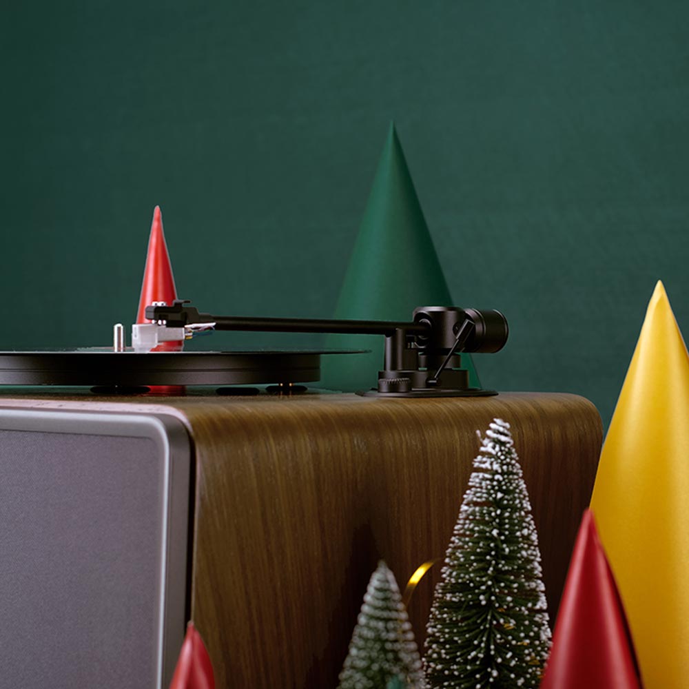 HYM Seed – All in one Turntable System with Bluetooth - Walnut